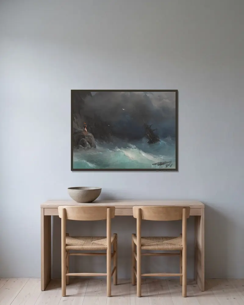 Mraky, Ivan Konstantinovich Aivazovsky v rámu na stěně
