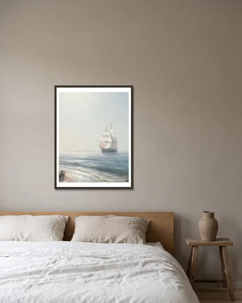 Krym, Ivan Konstantinovich Aivazovsky v rámu na stěně
