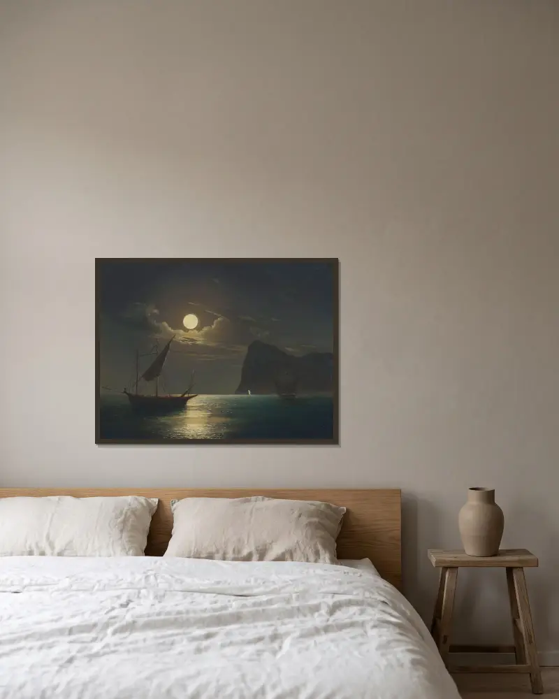 Światło księżyca – Nr 1, Ivan Konstantinovich Aivazovsky w ramie na ścianie