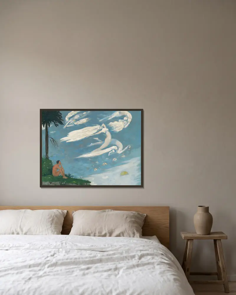 Komposition von Arnold Peter Weisz-Kubínčan gerahmt an einer Wand