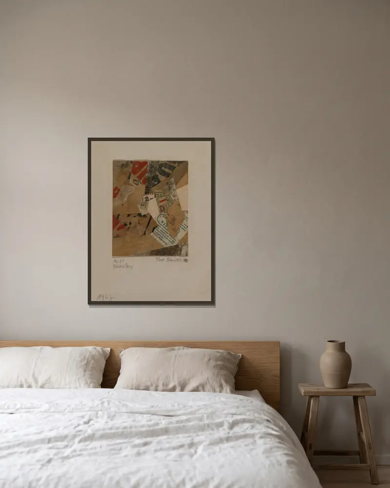 Malý tanec, Kurt Schwitters v rámu na stěně