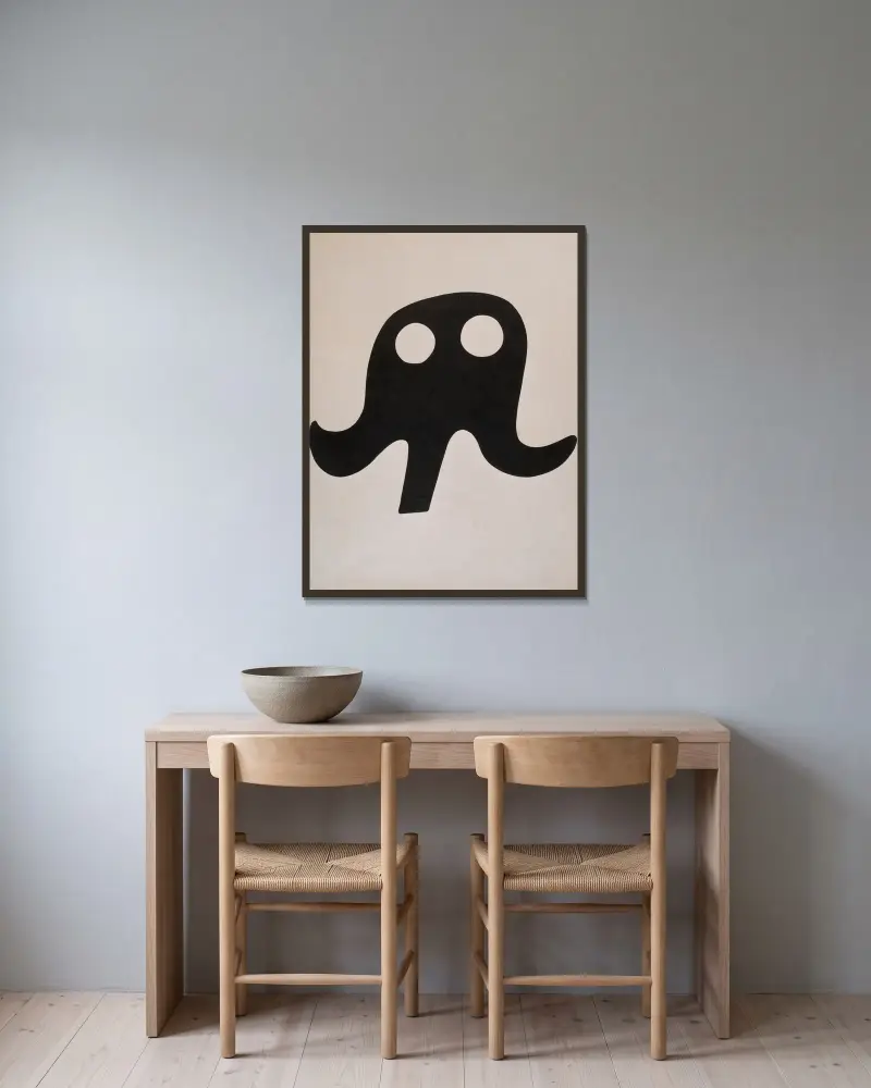 Schnurrhut, Kurt Schwitters v rámu na stěně