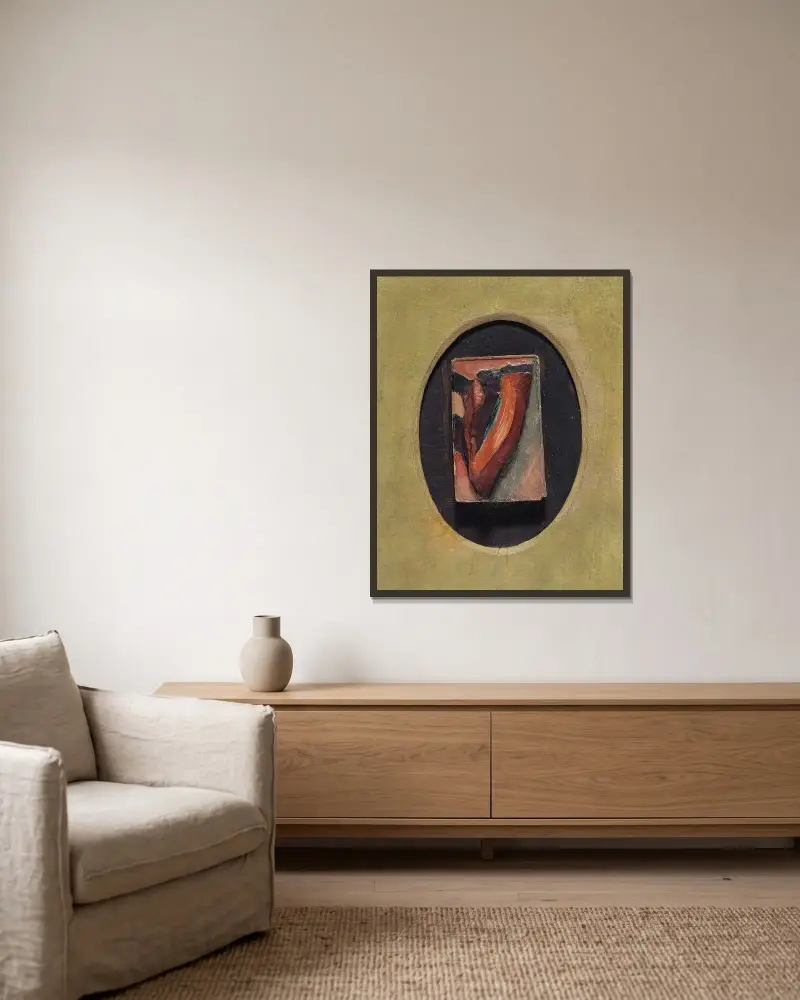 Vielen herzlichen Dank! av Kurt Schwitters inramad på en vägg