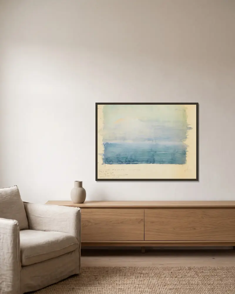 Bar Harbor, Twilight von John La Farge gerahmt an einer Wand