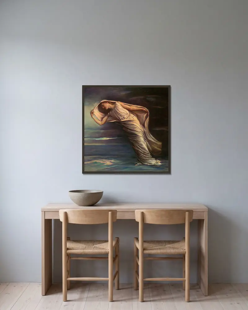 Úsvit, John La Farge v rámu na stěně