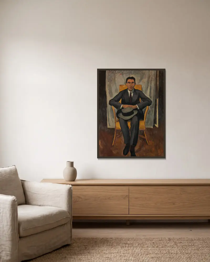 Georges de Miré, Roger de La Fresnaye w ramie na ścianie