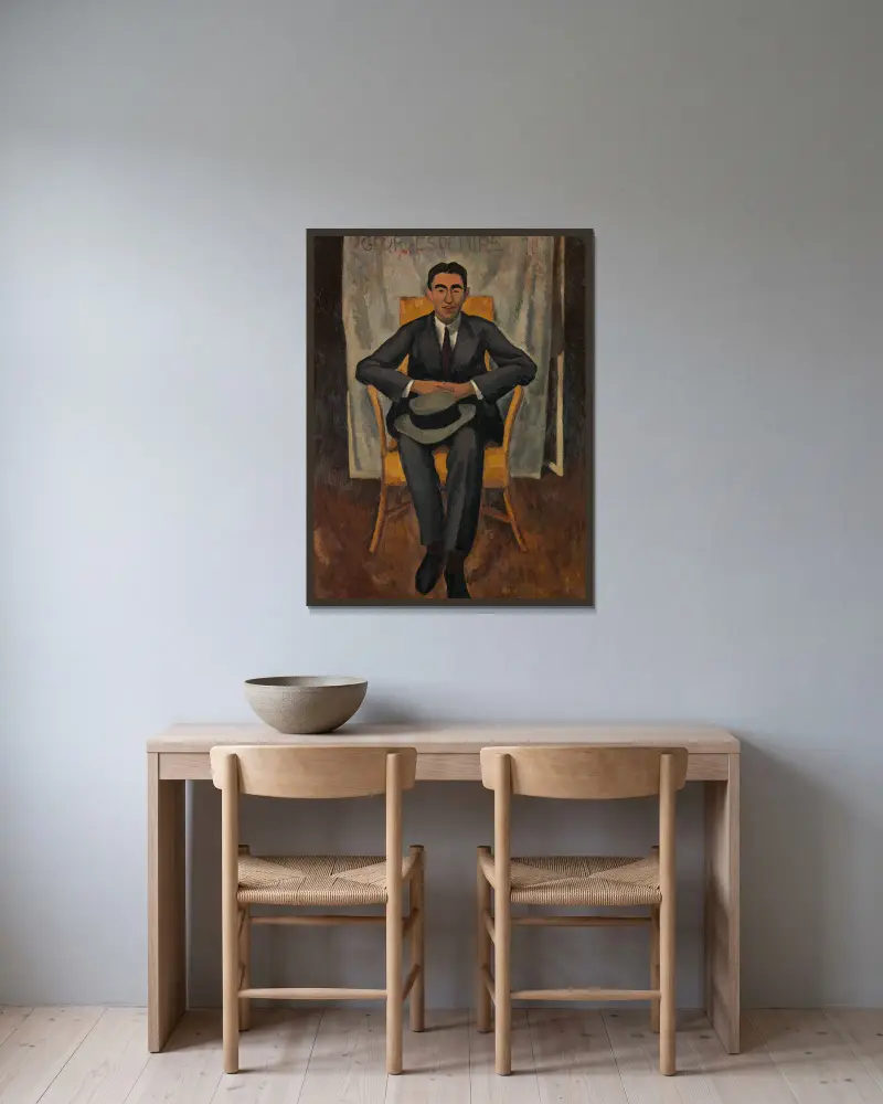 Georges de Miré, Roger de La Fresnaye w ramie na ścianie