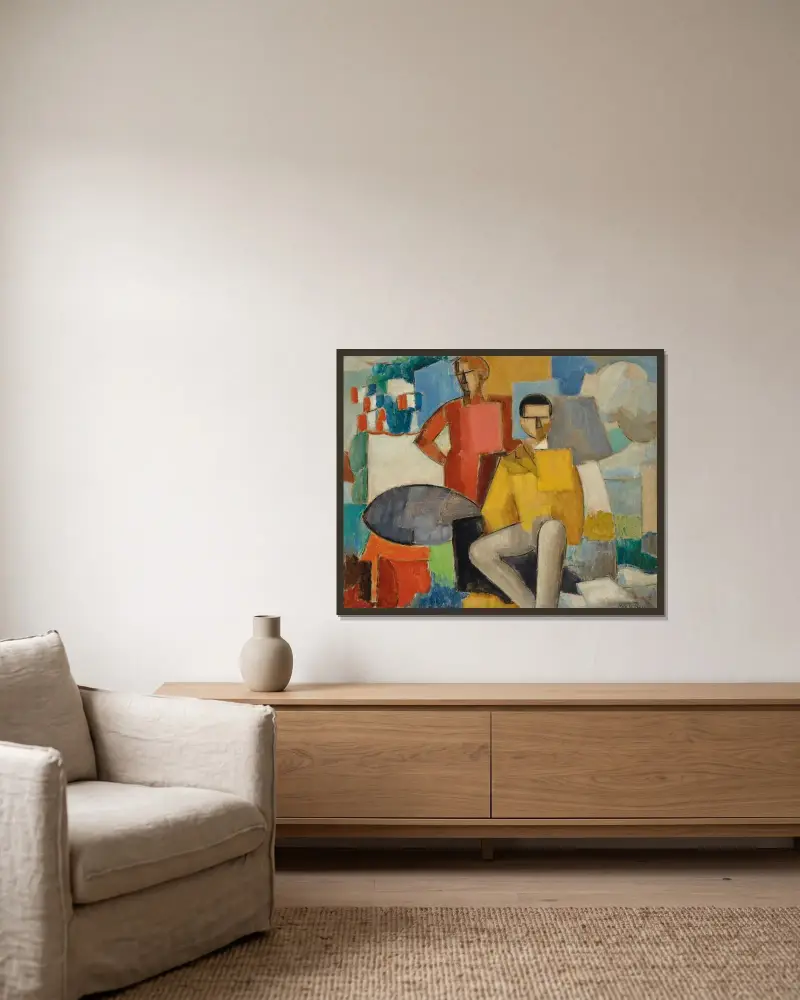 Czternasty lipca, 1914 – nr 1, Roger de La Fresnaye w ramie na ścianie