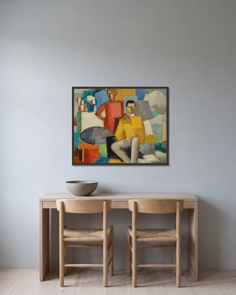 Czternasty lipca, 1914 – nr 1, Roger de La Fresnaye w ramie na ścianie