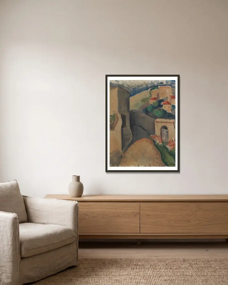 Pejzaż, Roger de La Fresnaye w ramie na ścianie