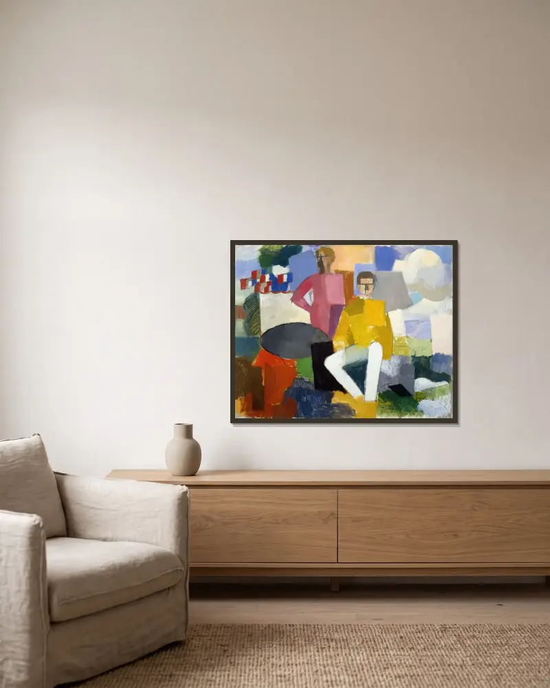 Czternasty lipca, 1914 – nr 2, Roger de La Fresnaye w ramie na ścianie