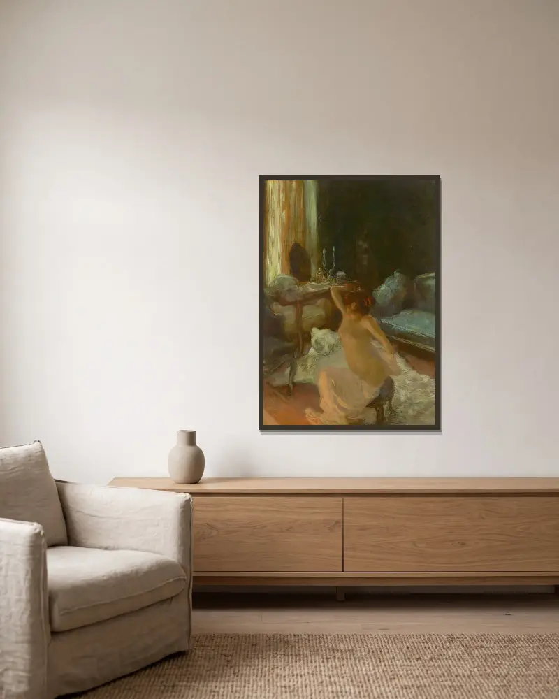 Svrbění, Gaston La Touche v rámu na stěně