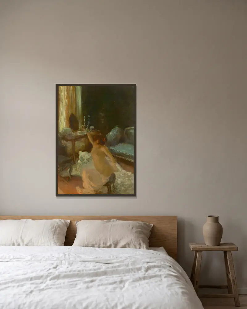 Svrbění, Gaston La Touche v rámu na stěně