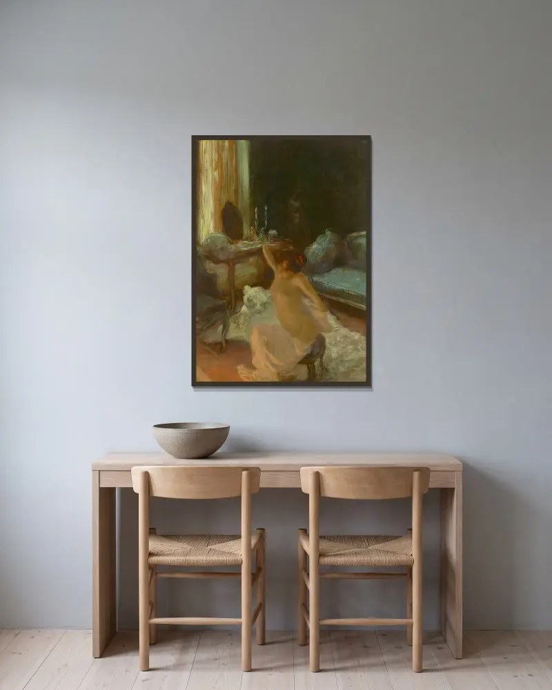Svrbění, Gaston La Touche v rámu na stěně