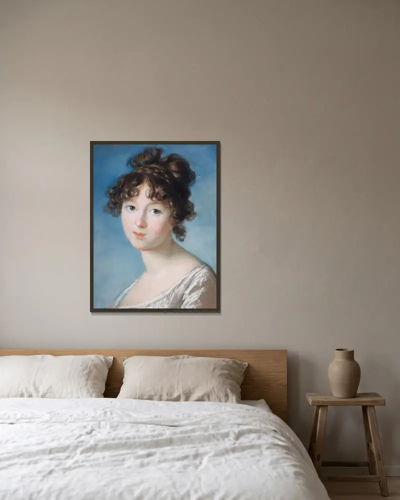 Prinzessin Radziwill (1781–1808) von Elisabeth Louise Vigée Le Brun gerahmt an einer Wand