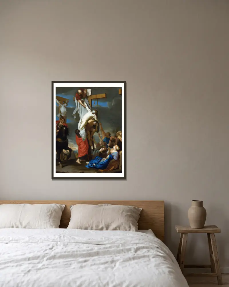 Snímání z kříže, Charles Le Brun v rámu na stěně