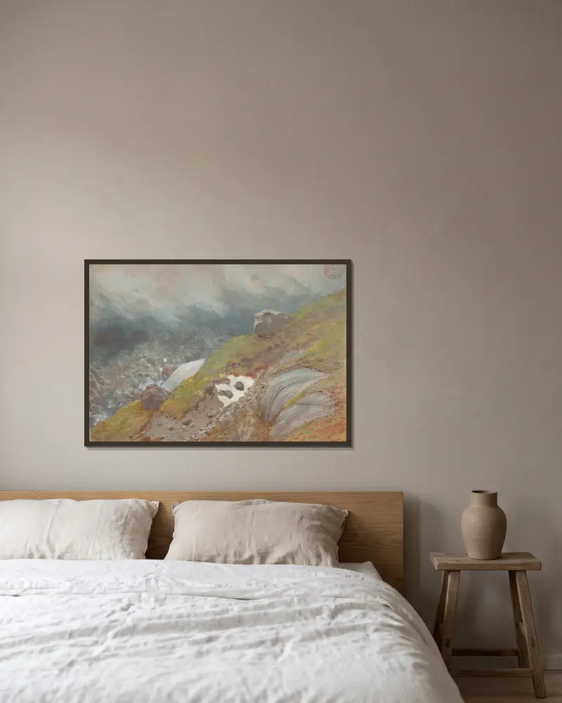 Blick über Handeck, Schweiz von Eugène-Emmanuel Viollet-le-Duc gerahmt an einer Wand