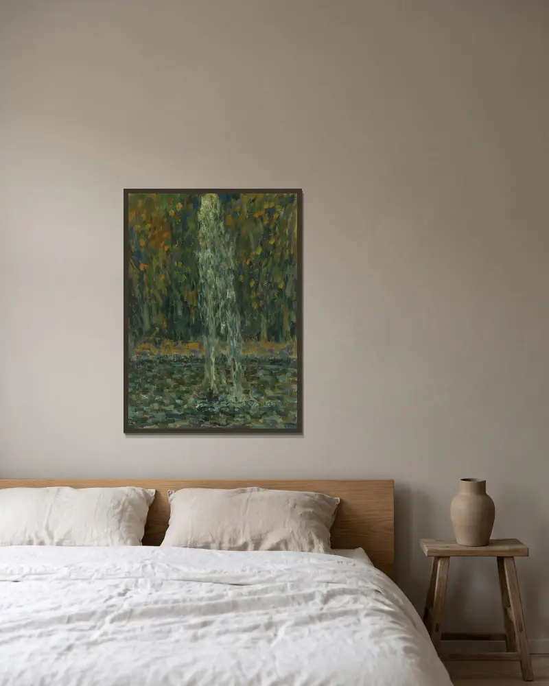 Jet D’eau av Henri Le Sidaner inramad på en vägg