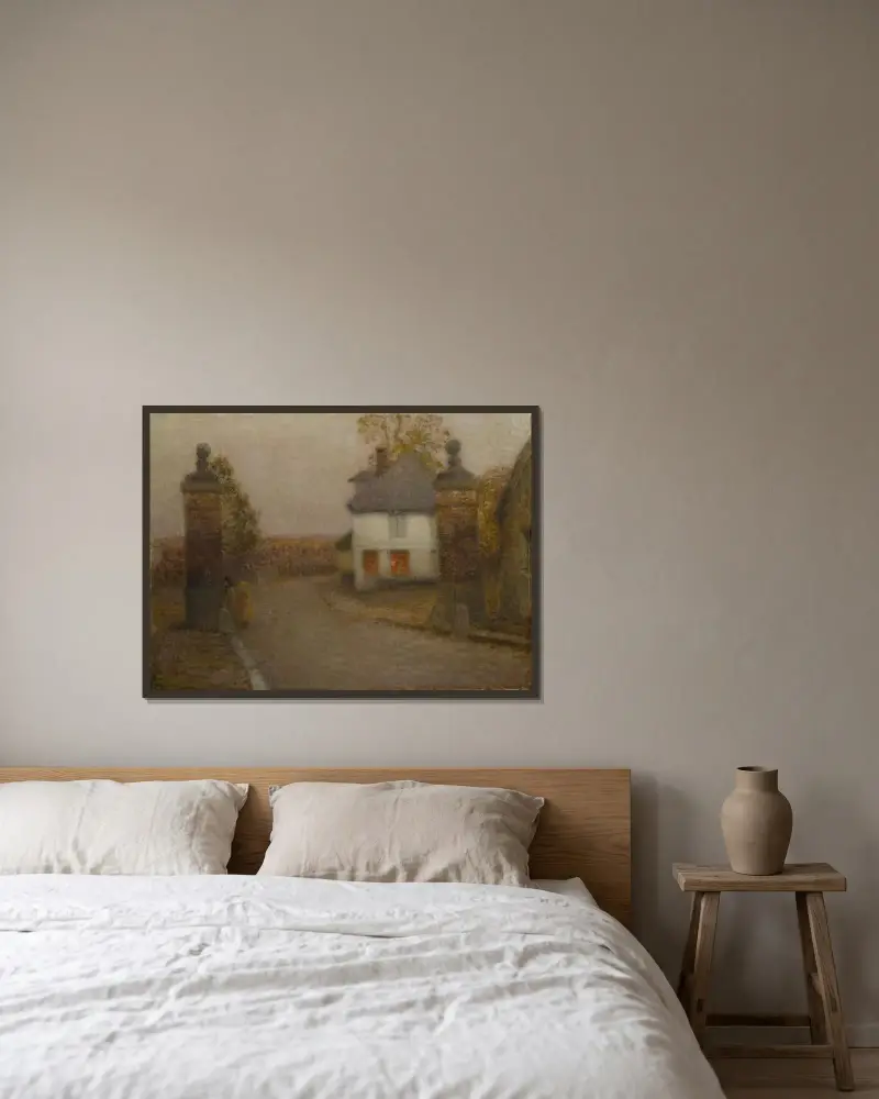 Les Pilliers von Henri Le Sidaner gerahmt an einer Wand