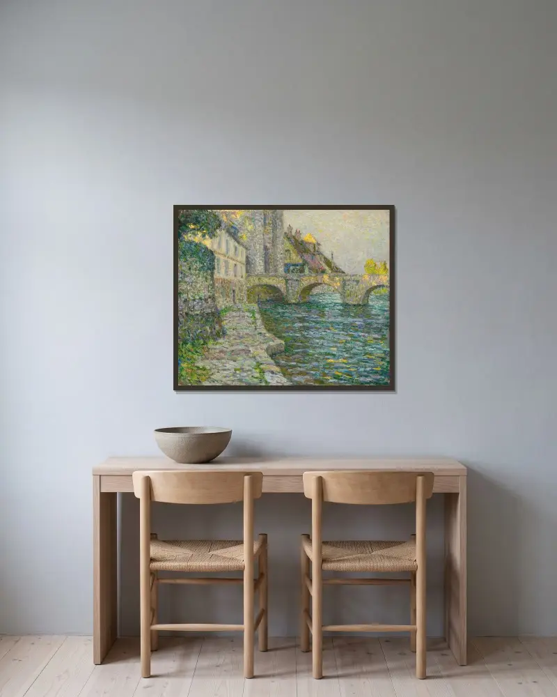 Matin Gris, Moret av Henri Le Sidaner inramad på en vägg