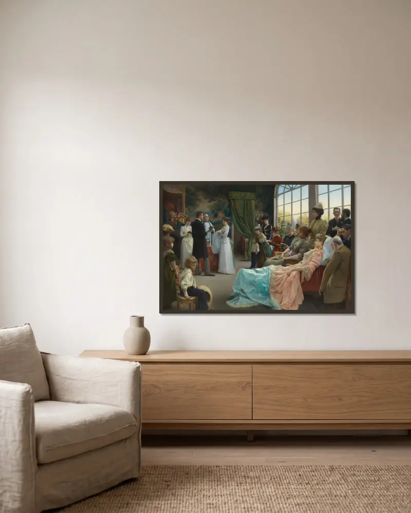 Křest, Julius Leblanc Stewart v rámu na stěně