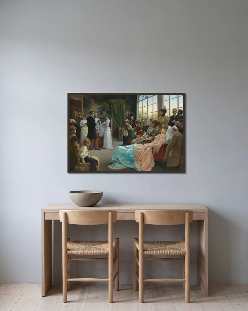 Křest, Julius Leblanc Stewart v rámu na stěně