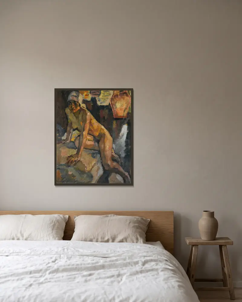 I seraljen av Leo Putz inramad på en vägg