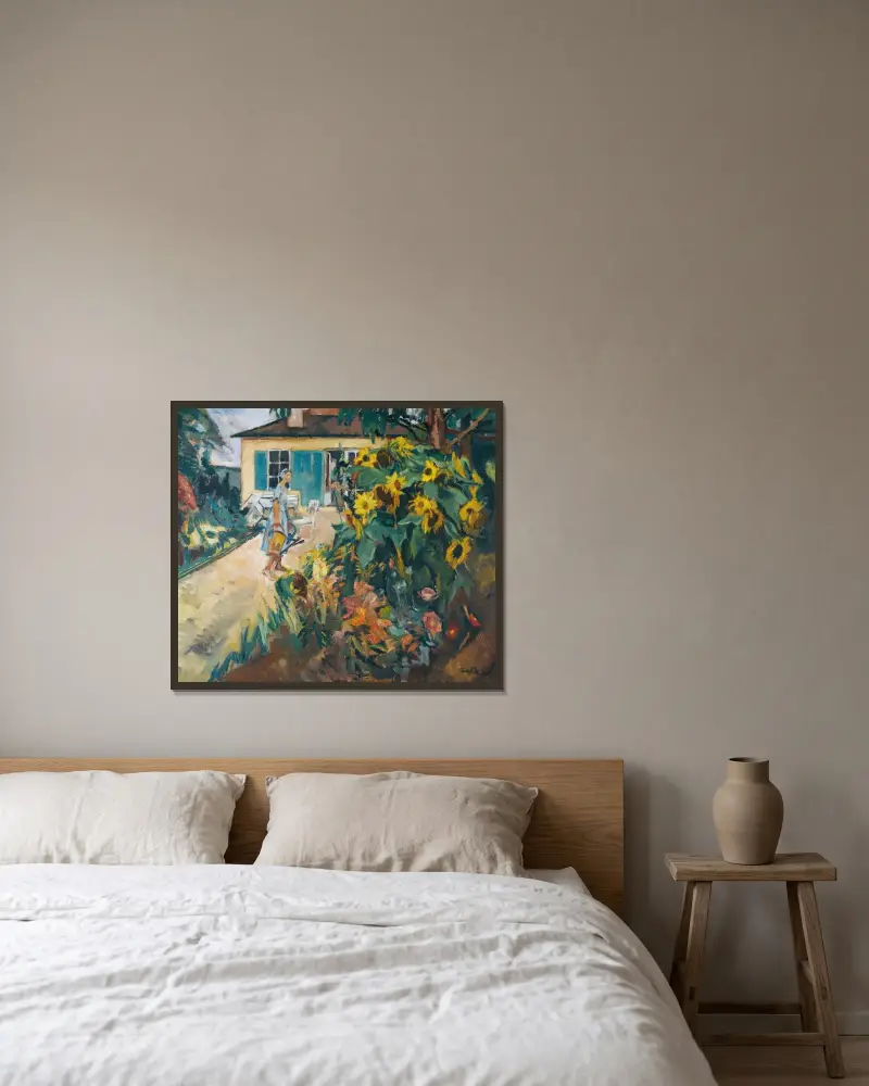 Mein Garten (My Garden) von Leo Putz gerahmt an einer Wand