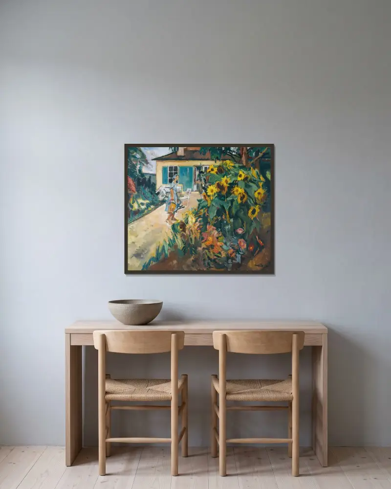 Mein Garten (My Garden) von Leo Putz gerahmt an einer Wand