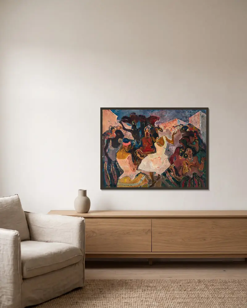 Samba II, Leo Putz v rámu na stěně