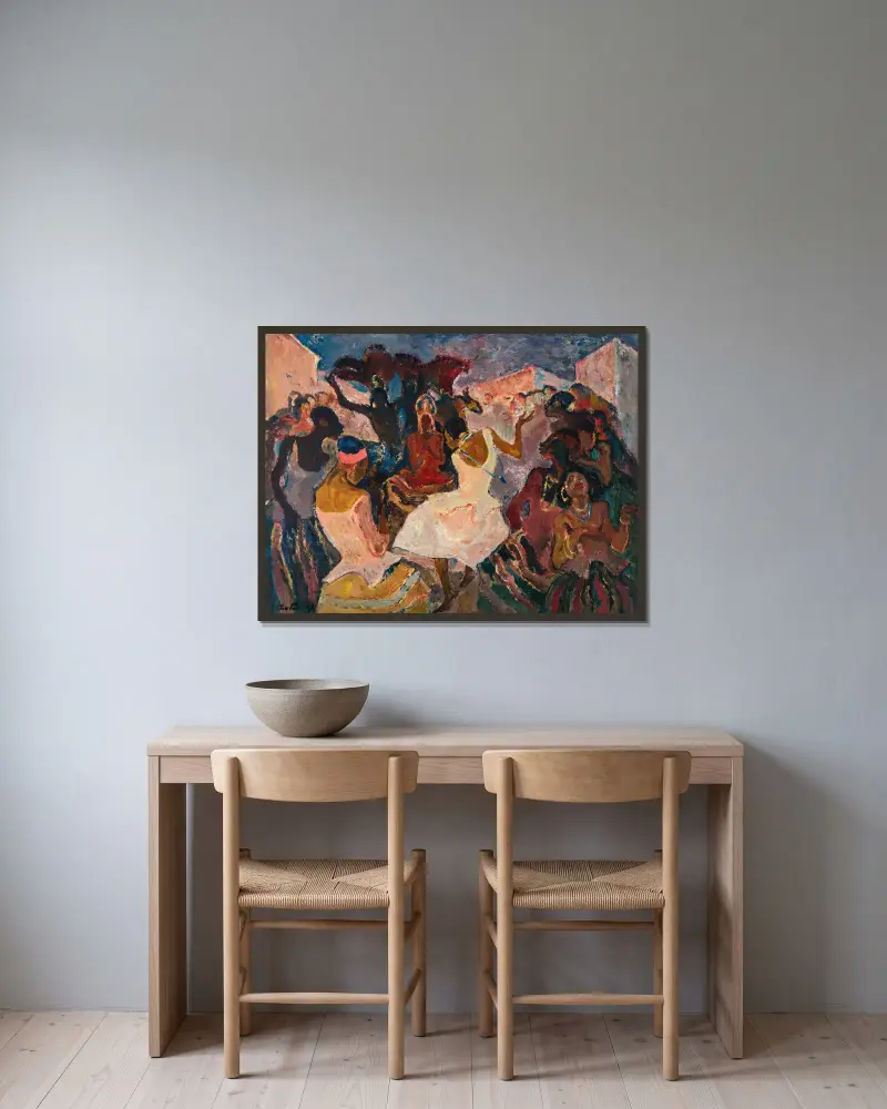 Samba II, Leo Putz v rámu na stěně