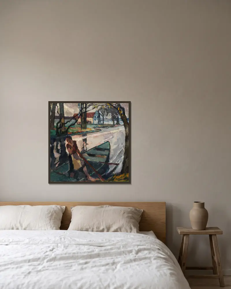 Tichý večer I, Leo Putz v rámu na stěně