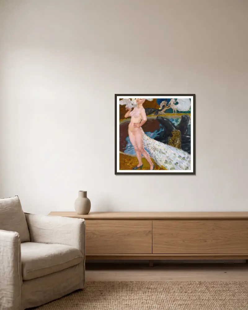 Začarovaná zahrada, Leo Putz v rámu na stěně