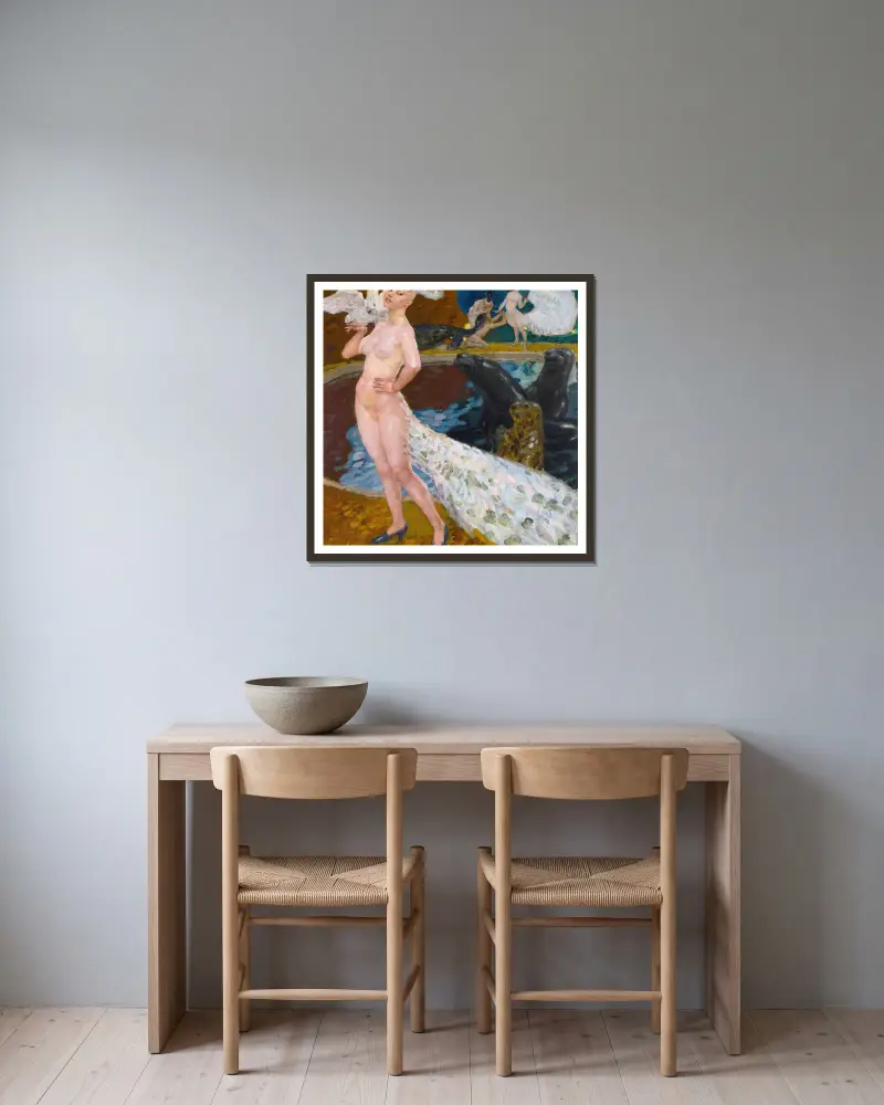 Začarovaná zahrada, Leo Putz v rámu na stěně