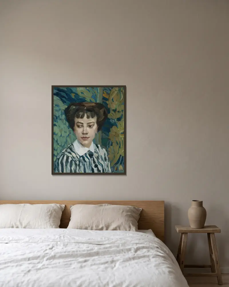 Tico Mewes av Leo Putz inramad på en vägg