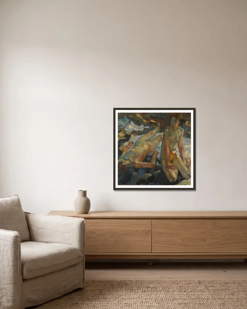 Waldesruhe (klid lesa), Leo Putz v rámu na stěně