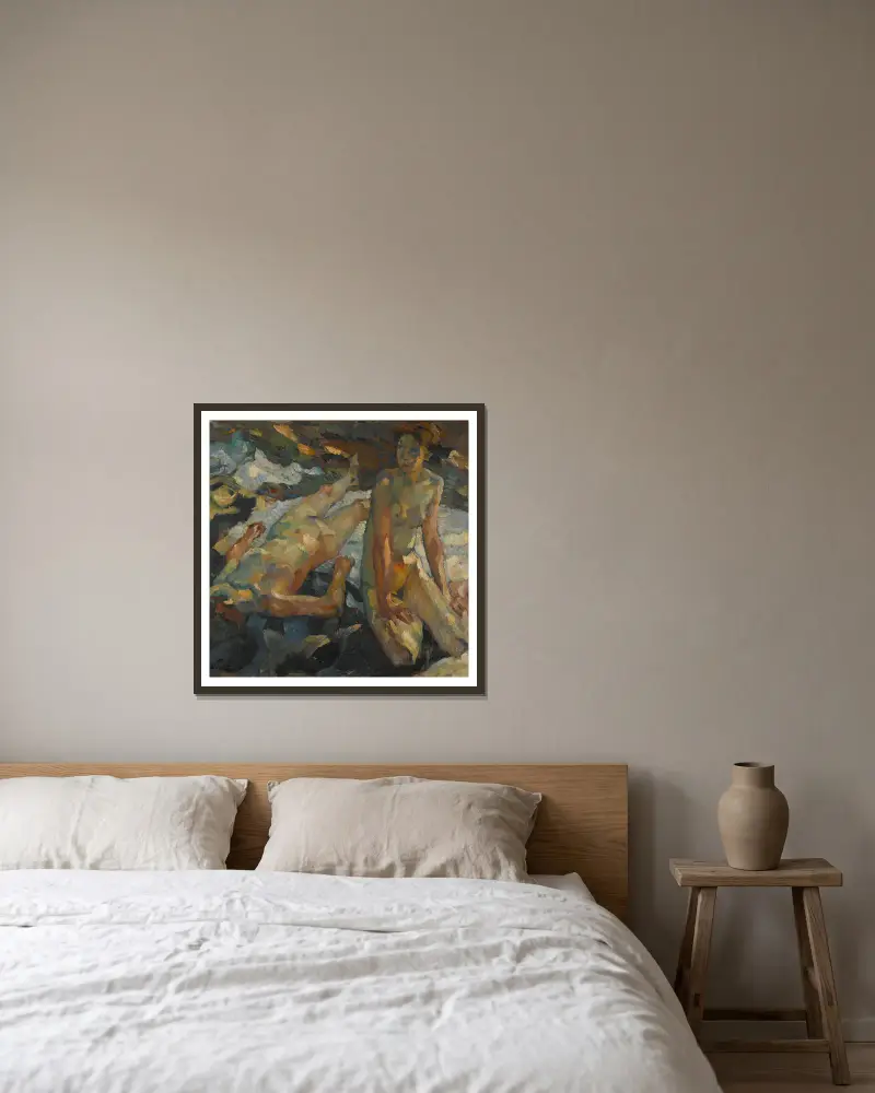 Waldesruhe (klid lesa), Leo Putz v rámu na stěně