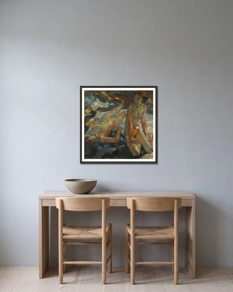 Waldesruhe (klid lesa), Leo Putz v rámu na stěně