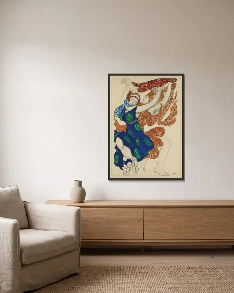 Narcis, Léon Bakst v rámu na stěně