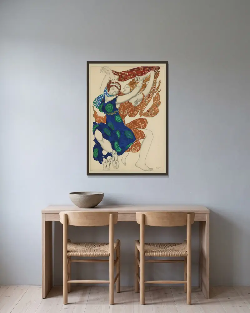 Narcis, Léon Bakst v rámu na stěně