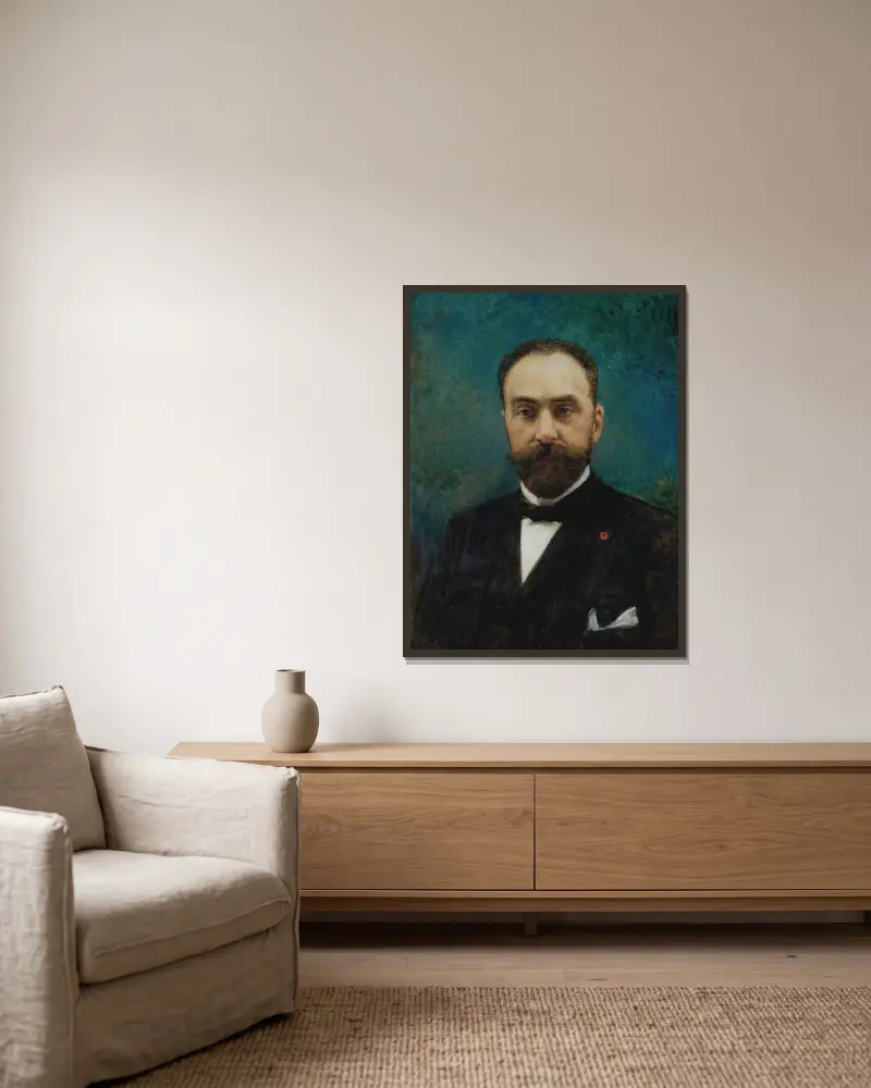 Charles Ephrussi von Léon Bonnat gerahmt an einer Wand