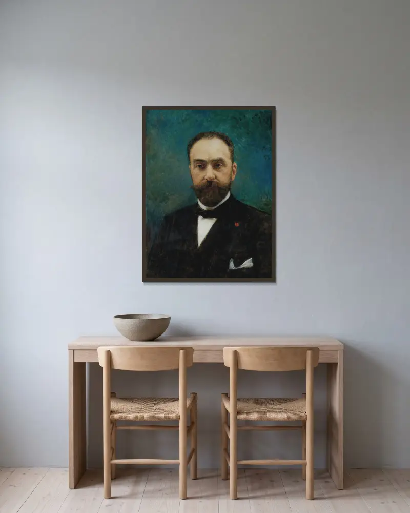 Charles Ephrussi von Léon Bonnat gerahmt an einer Wand