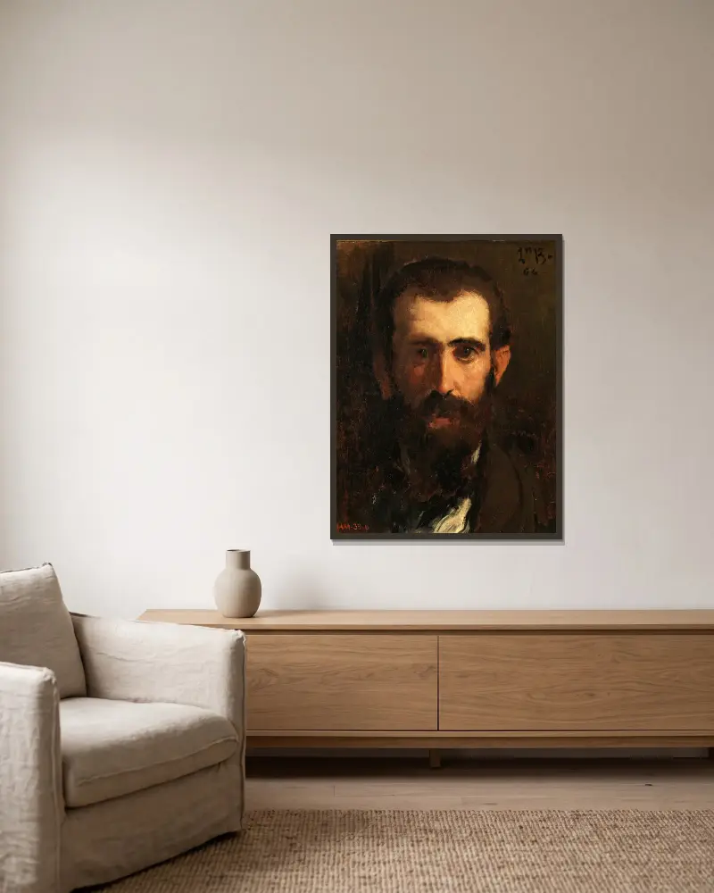 El pintor Ceferino Araujo Sánchez av Léon Bonnat inramad på en vägg