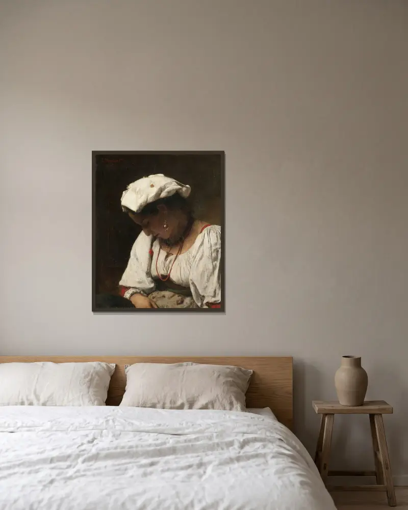 Offret av Léon Bonnat inramad på en vägg