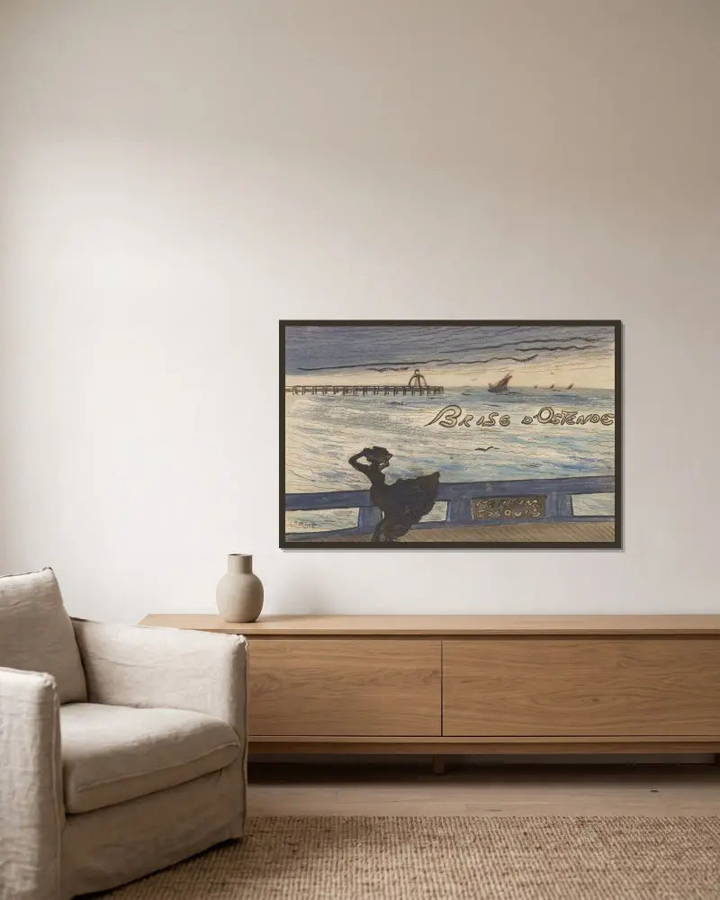 Bris från Ostende. Ljuvlig doft av Léon Spilliaert inramad på en vägg