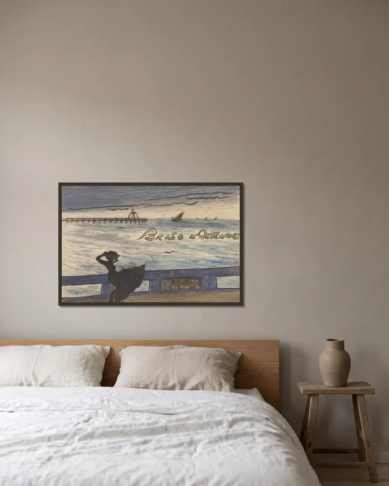 Bris från Ostende. Ljuvlig doft av Léon Spilliaert inramad på en vägg
