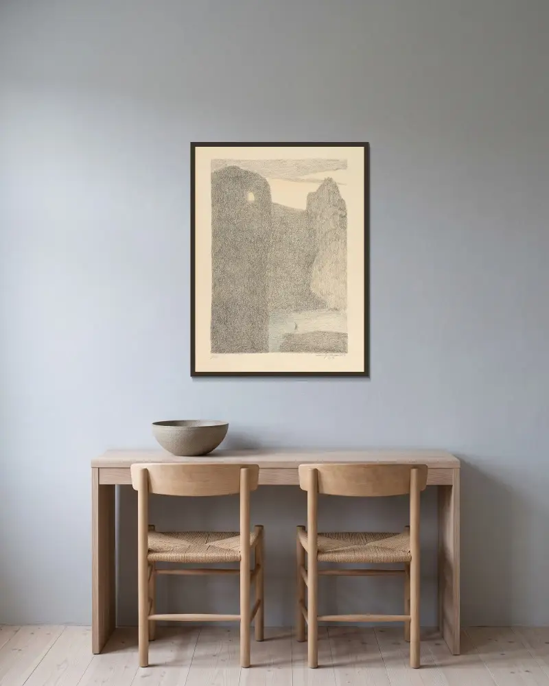 Les Serres Chaudes 9 von Léon Spilliaert gerahmt an einer Wand