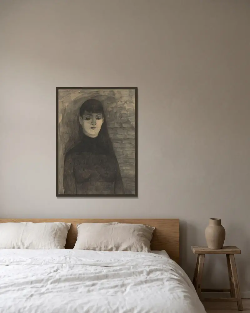 Melancholy von Léon Spilliaert gerahmt an einer Wand