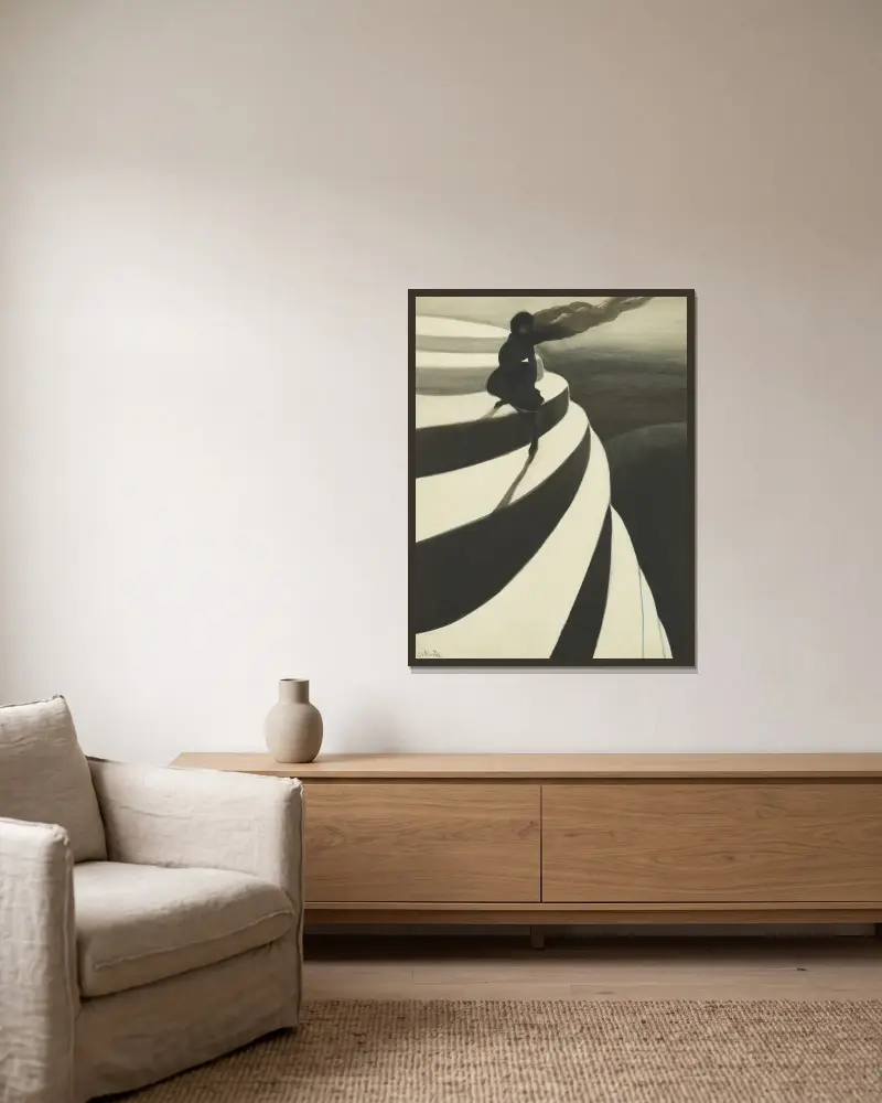 Vertigo von Léon Spilliaert gerahmt an einer Wand