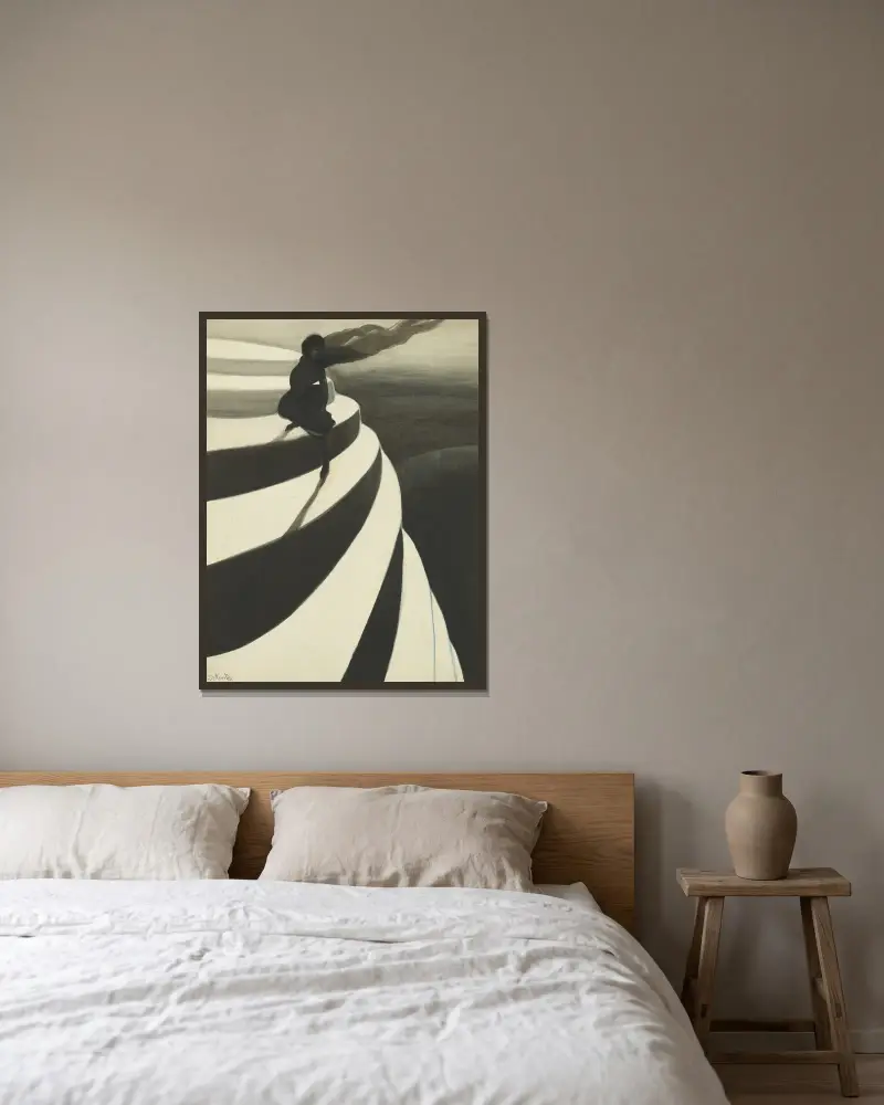 Vertigo von Léon Spilliaert gerahmt an einer Wand